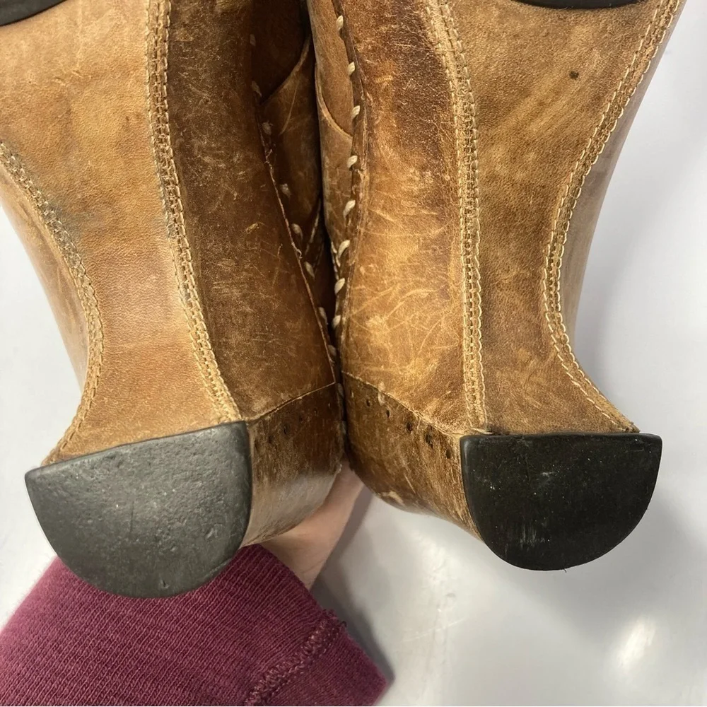 Vintage‎ Frye Charlotte ring leather mules clogs size 7 - Picture 15 of 16